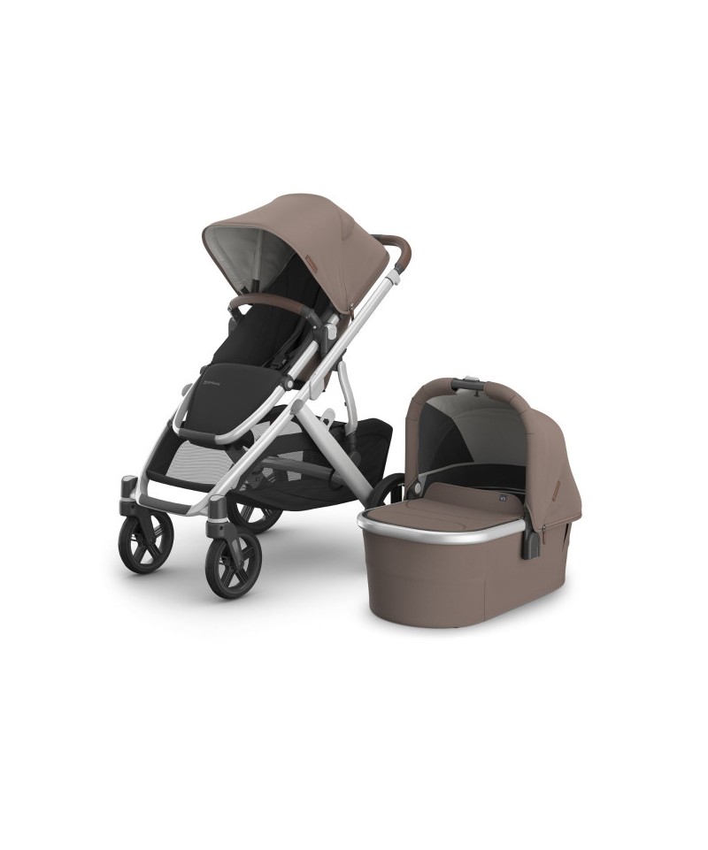 uppababy vista v3 configurado con capazo, hamaca y plegado